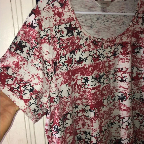 Women’s Plus Size Short Sleeve Shirt - Size 2X - CJ Banks - 100% Cotton - New - Picture 3 of 4